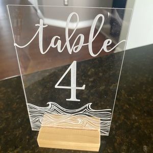 Nautical Theme Wedding Table Numbers